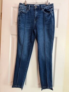 Flying Monkey Dark Blue Front Seam Ankle Jeans